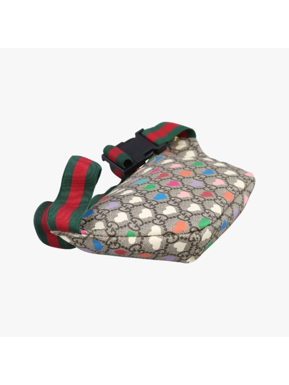 Gucci Kids GG Top Strawberry Print Beige Belt Bag - Picture 7 of 16